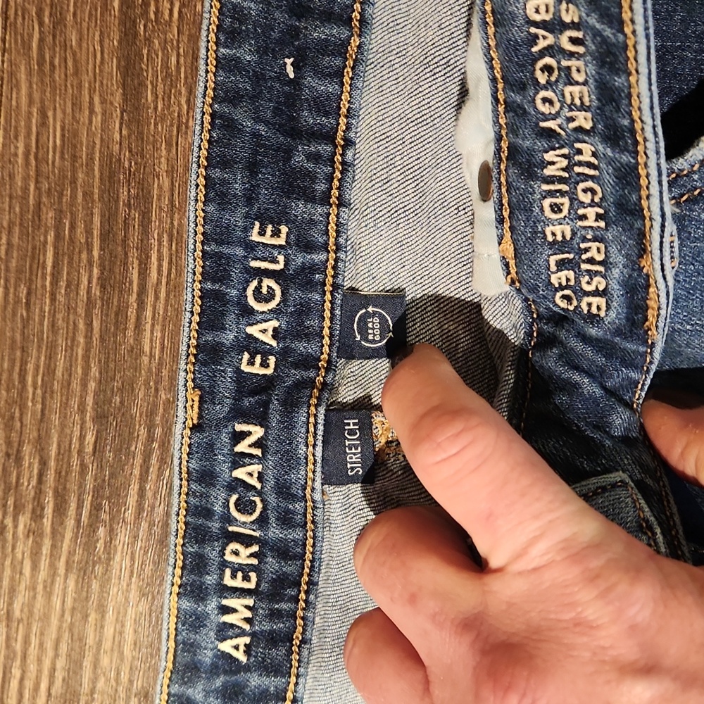 American Eagle Outfitters Medium Blue Flared Jeans - Picture 8 of 10